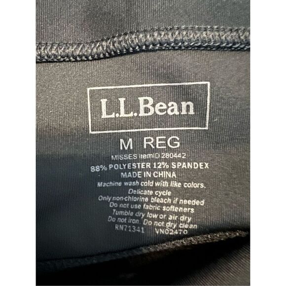 LL Bean Womens Black Skort Size M Reg - Picture 3 of 3